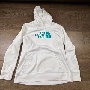 The North Face Women's Hooded Sweatshirt White Size XL, Logo, Pull-Over, Pocket